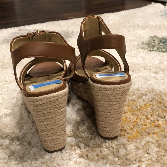 Michael Kors Berkley Leather Espadrille Wedge - Picture 5 of 7
